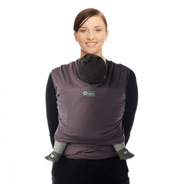 fascia porta bebè tricot slen - aubergine 