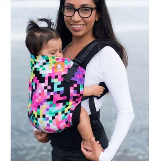 pixelated toddler carrier 
