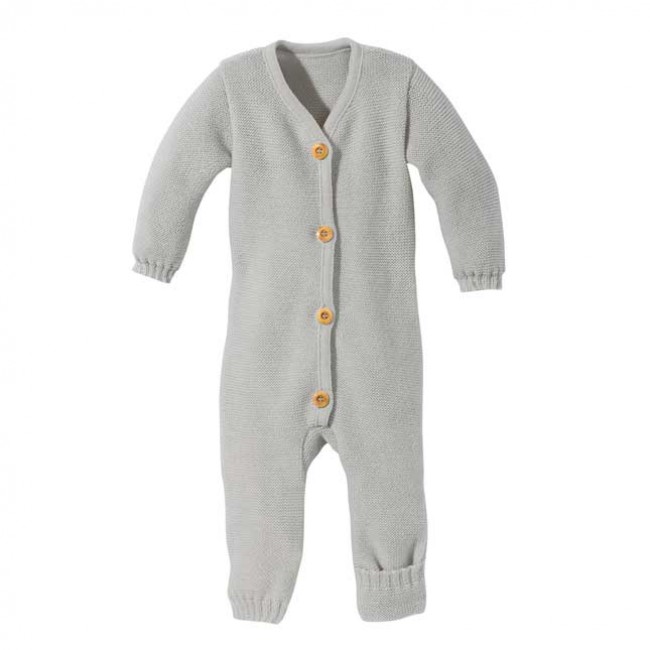 tutone in lana tessuta grigio 62/68 cm.