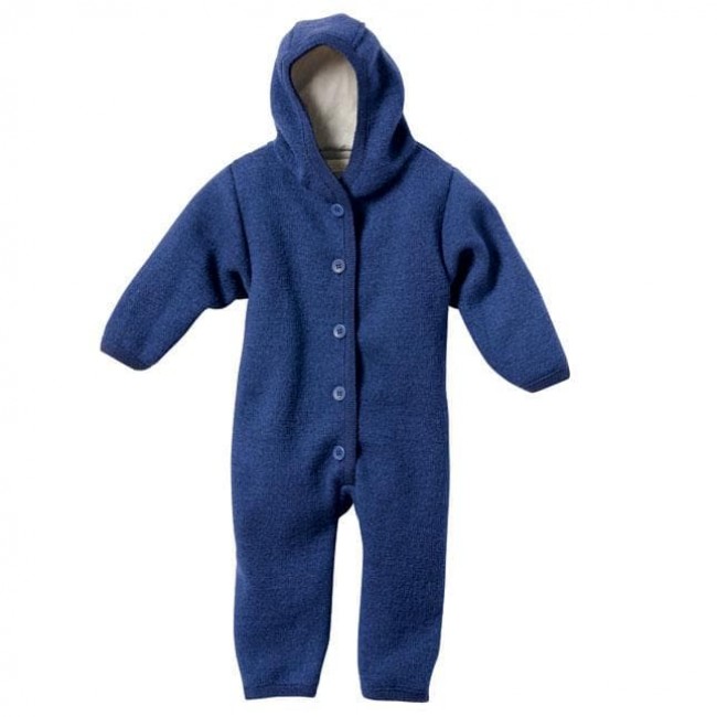 tutone lana cotta con cappuccio - 62/68-blu navy 