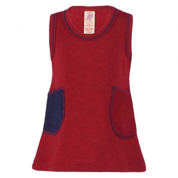 vestito in lana rosso 110-116 engel 