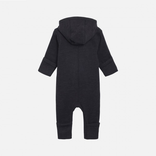tuta da esterno in pura lana antracite 74 cm.