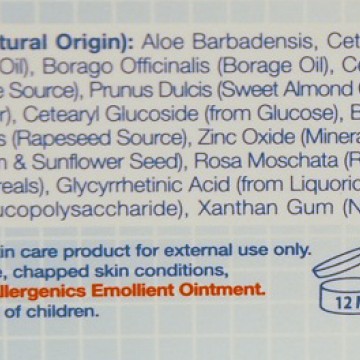 emollient cream  allergenics 