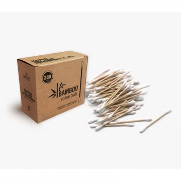 bastoncini bamboo e cotone 200 pz  linea spa