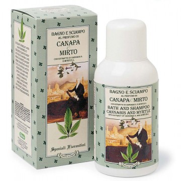canapa e mirto - bagno sciampo 250 ml. derbe speziali fiorentini