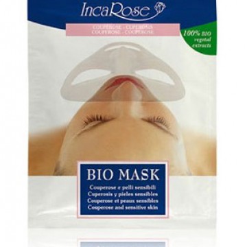 maschera bio monouso couperose e pelli sensibili 17 ml. incarose bio mask