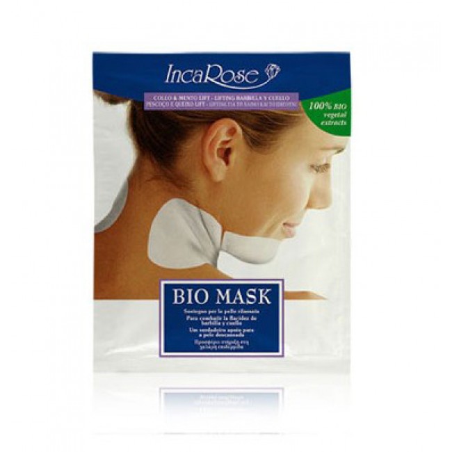 maschera bio monouso collo e mento 17 ml. incarose bio mask