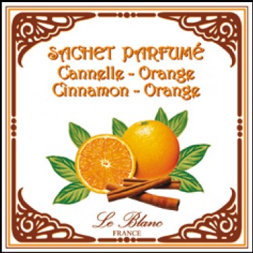 sacchetto carta profumato cannella/arancio  le blanc 