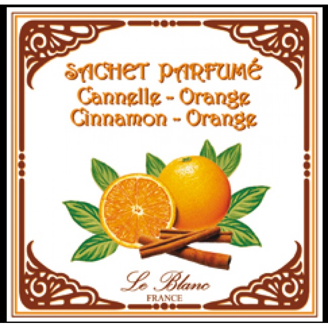 sacchetto carta profumato cannella/arancio  le blanc 