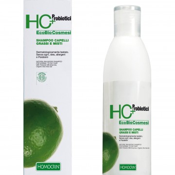 shampo capelli grassi e misti 250 ml. specchiasol homocrin hc+