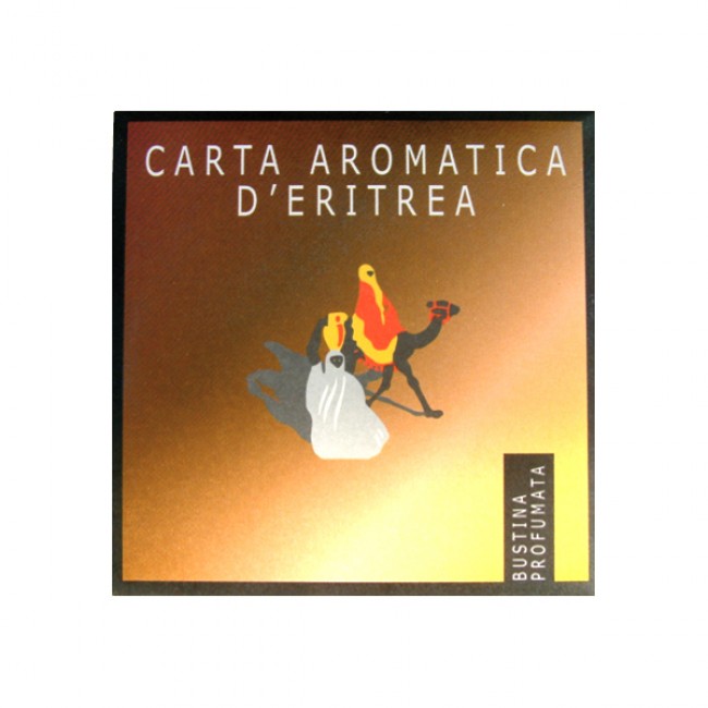 bustina profumata per cassetti  carta d'eritrea 