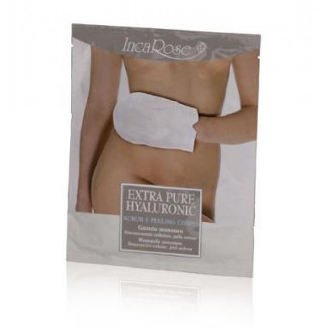 scrub e peeling corpo  1 guanto incarose extra pure hyaluronic