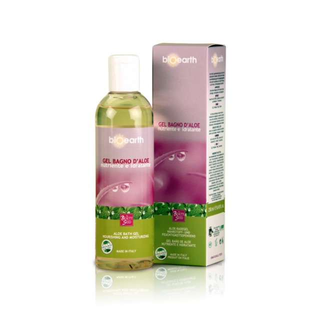 gel bagno d’aloe nutriente e idratante 250 ml. bioearth the beauty seed