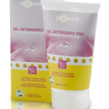 gel detergente viso lenitivo rinfrescante 150 ml. bioearth the beauty seed