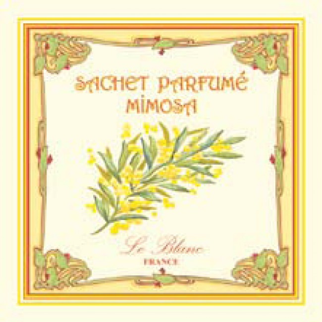 sacchetto carta profumato mimosa  le blanc 