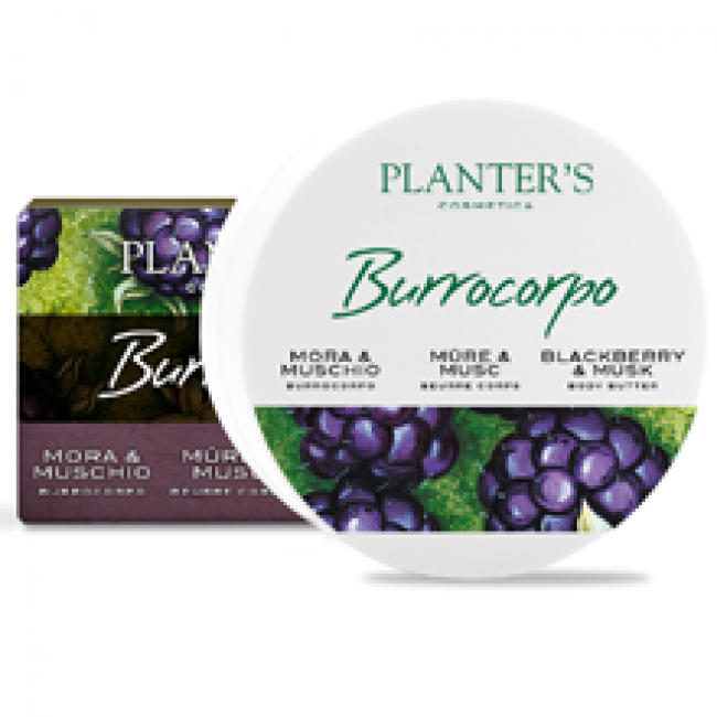 mora e muschio burrocorpo 125 ml. planter's bagno & burro