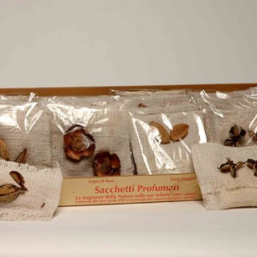 sacchetto juta profumo opium  auroville 