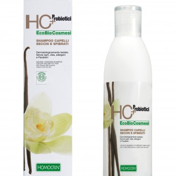 shampoo capelli secchi e sfibrati 250 ml. specchiasol homocrin hc+