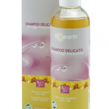 shampoo delicato per lavaggi frequenti 250 ml. bioearth the beauty seed