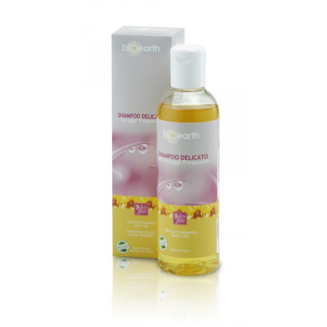 shampoo delicato per lavaggi frequenti 250 ml. bioearth the beauty seed