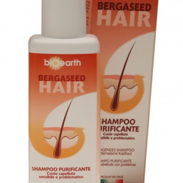 hair shampoo purificante 200 ml. bioearth bergaseed