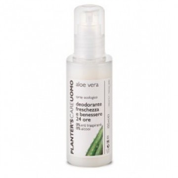 deodorante freschezza e benessere spray 100 ml. planter's aloe vera uomo