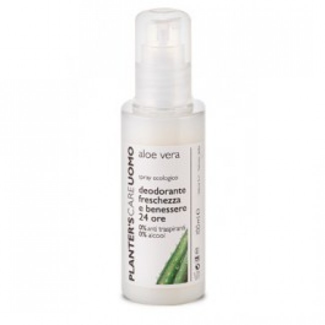 deodorante freschezza e benessere spray 100 ml. planter's aloe vera uomo