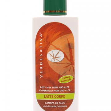 latte corpo canapa ed aloe  verdesativa 