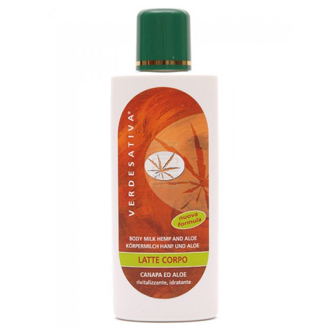 latte corpo canapa ed aloe  verdesativa 