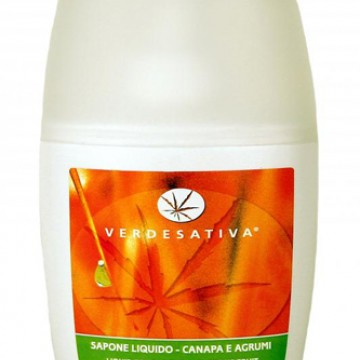 sapone liquido canapa ed agrumi  verdesativa 