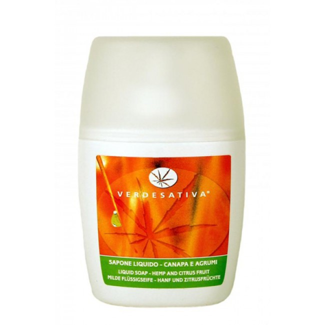 sapone liquido canapa ed agrumi  verdesativa 