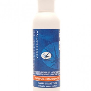 shampoo doccia canapa e ylang  verdesativa 