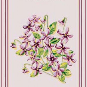 scatola 2 pz sapone per ospiti - violetta  le blanc 