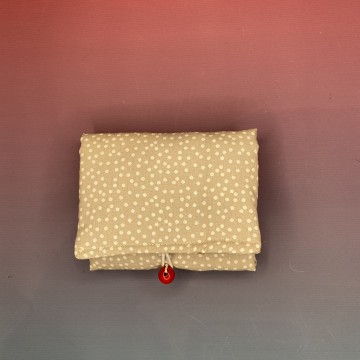 KIT Porta Assorbenti con zip Pois Beige La Bottega Della Luna Artigianale 