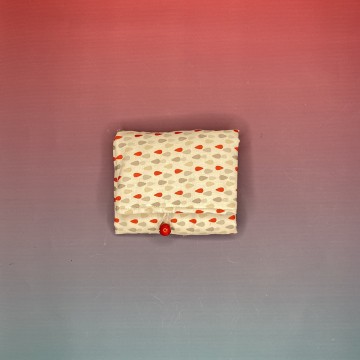 KIT Porta Assorbenti con zip Gocce Rosse La Bottega Della Luna Artigianale 