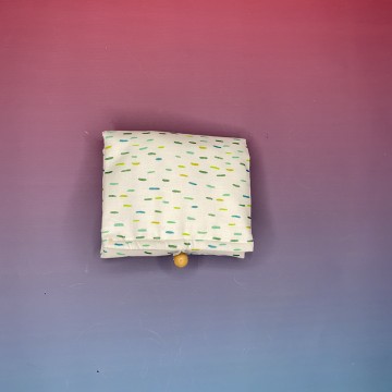 KIT Porta Assorbenti con zip Pioggia Verde La Bottega Della Luna Artigianale 