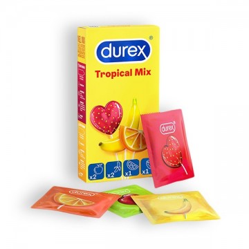 Preservativi alla frutta Tropical di Durex 6 pezzi 