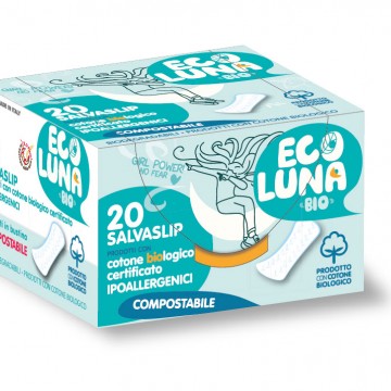 Ecoluna  Proteggi Slip Anatomici Ripiegati 20 Pz
