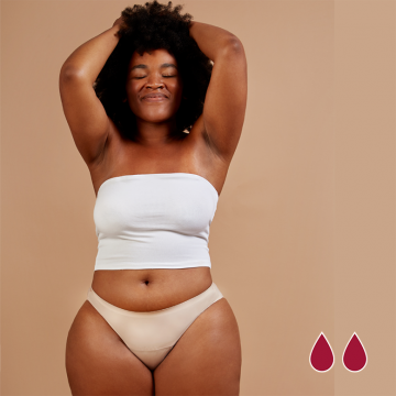 Seamless - Cheeky Flusso Leggero Beige Fluxundies XS