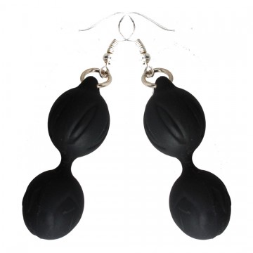 Orecchini Geisha Balls Di Adrien Lastic Nero