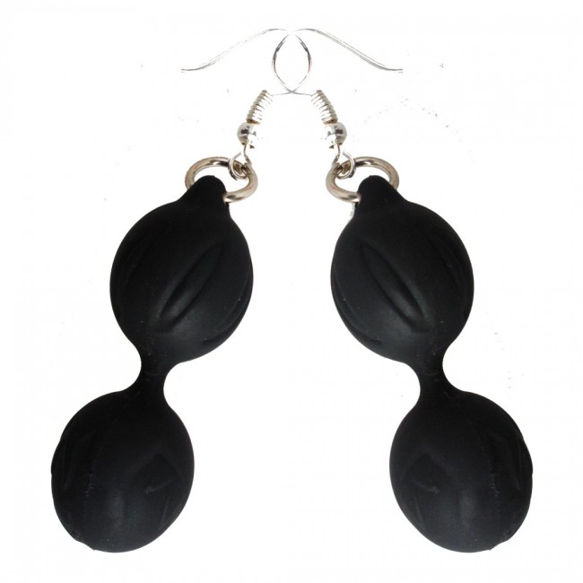 Orecchini Geisha Balls Di Adrien Lastic Nero