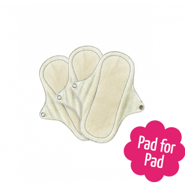 3 Salvaslip Lavabili In Cotone Eco Femme